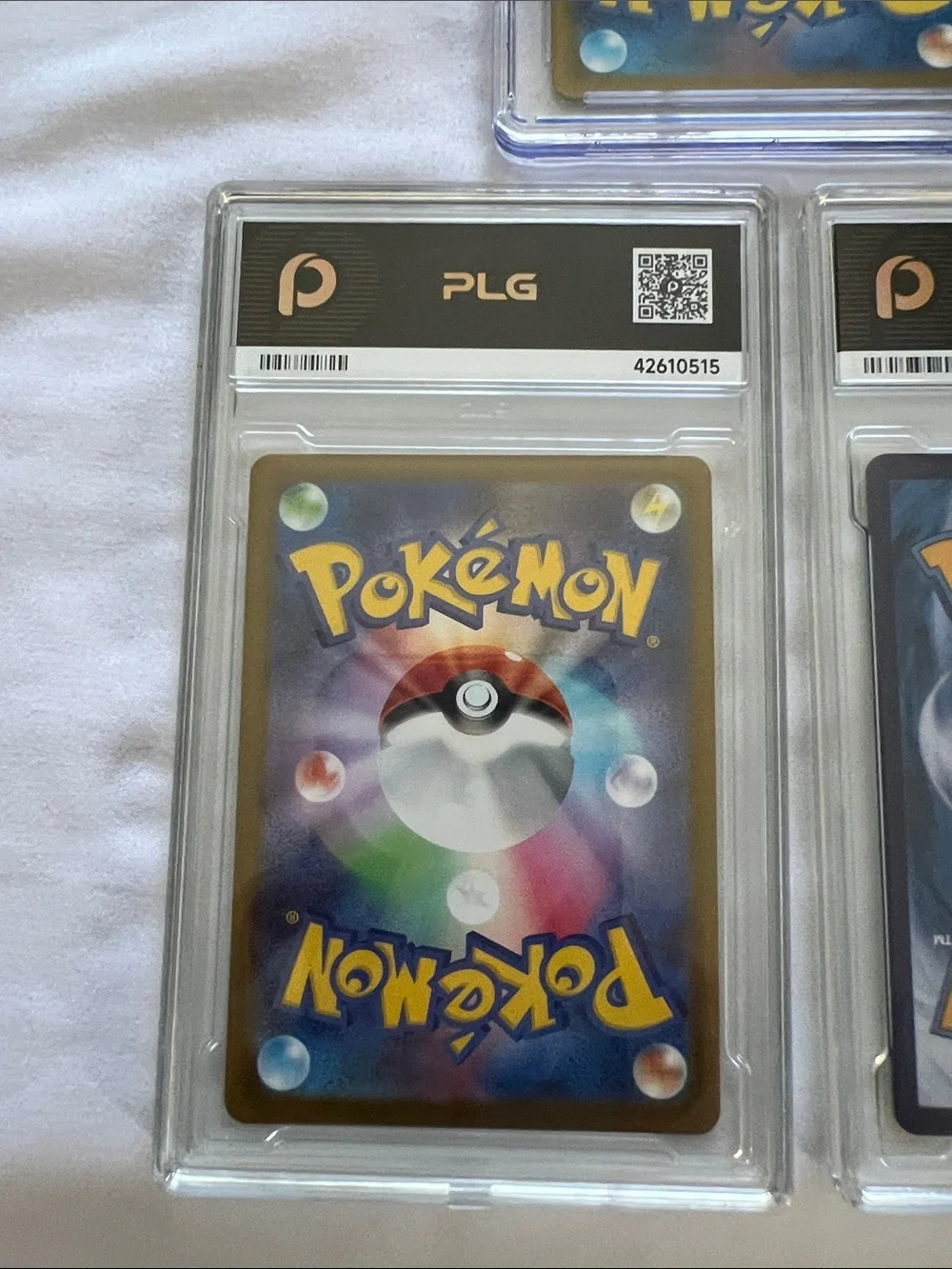 Pokemon Graded Trading Cards — Gold, Black and Purple Accents